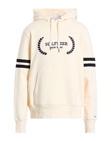 TOMMY HILFIGER Hooded track jacket  Cream 100% Cotton
