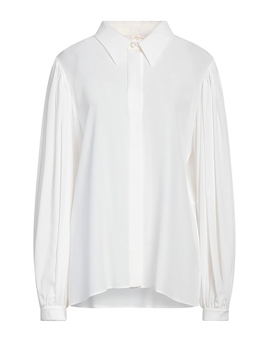 CHLOÉ Silk shirts & blouses White 100% Silk, Mother-of-pearl