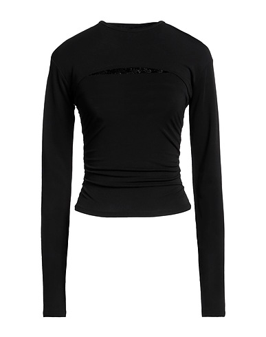 PINKO トップス ブラック コットン 95% / ポリウレタン 5%