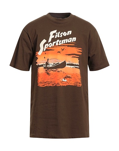 FILSON T-shirt Brown 100% Cotton