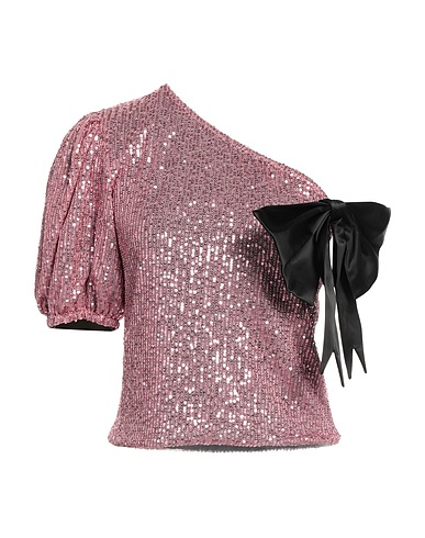 LE VOLIÈRE One-shoulder top Pink 100% Polyester