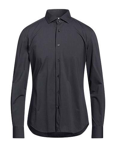 XACUS Patterned shirt Charcoal 86% Polyamide, 14% Elastane