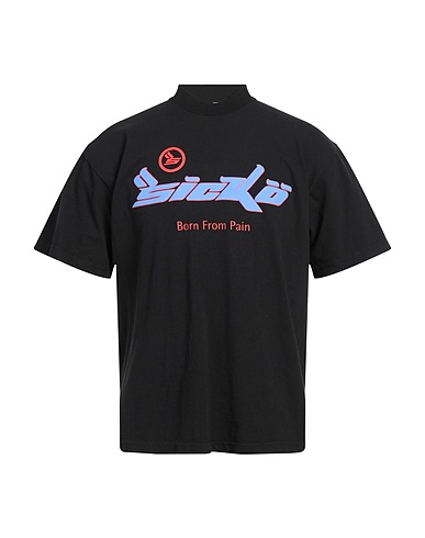 SICKO BORN FROM PAIN T-shirt Black 100% Cotton