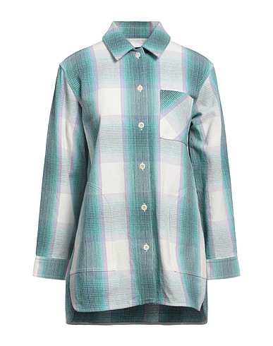 A.P.C. Checked shirt Turquoise 75% Cotton, 20% Polyester, 5% Other Fibres