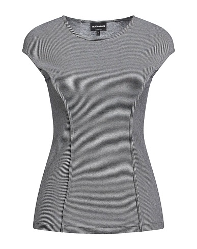 GIORGIO ARMANI T-shirt Black 50% Cotton, 30% Cashmere, 20% Silk