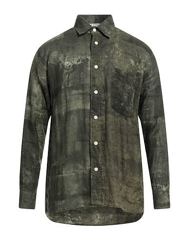 DESTIN Linen shirt Dark green 100% Linen