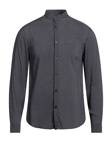 ARMANI EXCHANGE Patterned shirt Navy blue 100% Viscose
