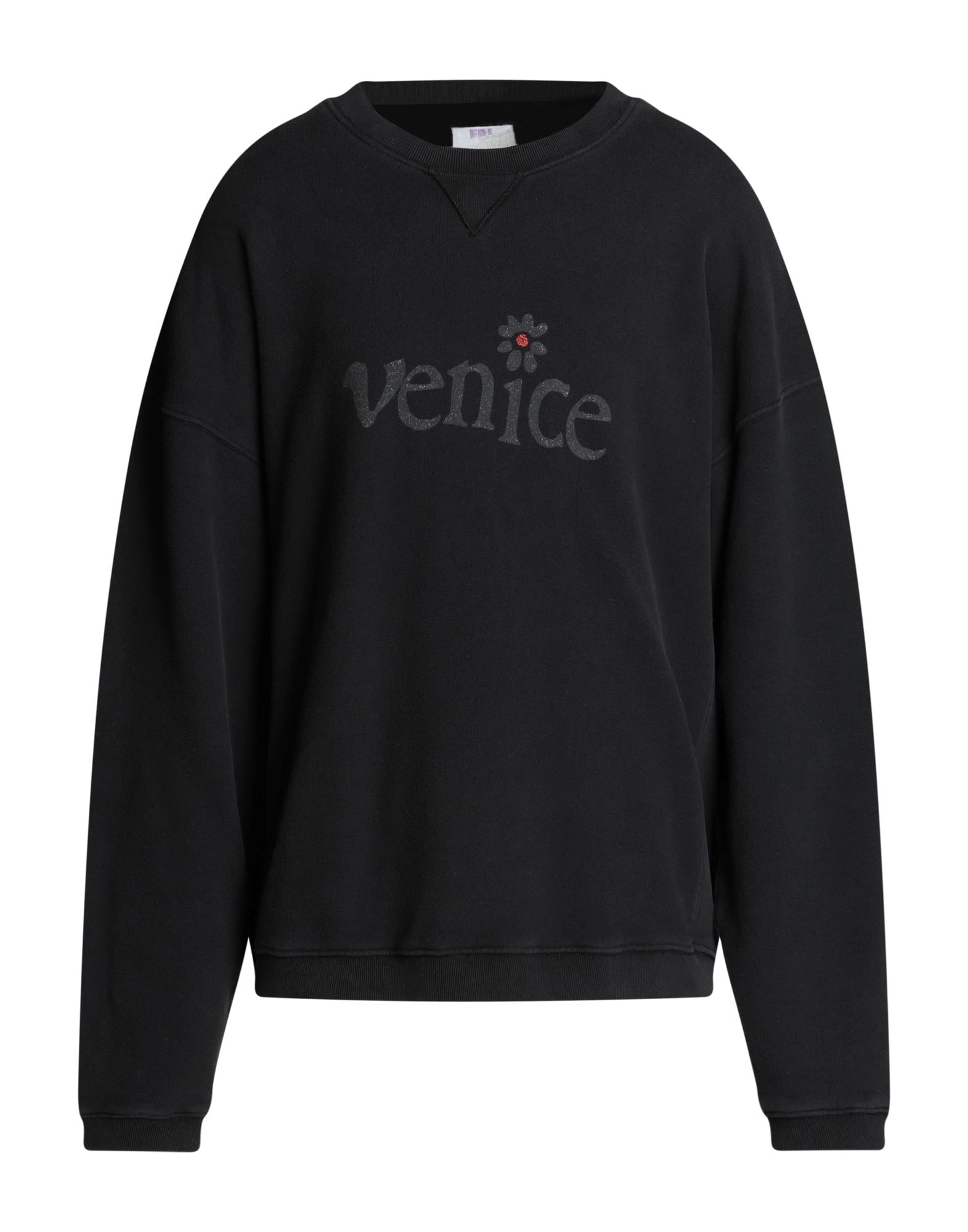 スウェット・トレーナー ERL Lilac Cotton Sweatshirt ERL Lilac Crewneck Pullover With Embroidered Motif In Cotton