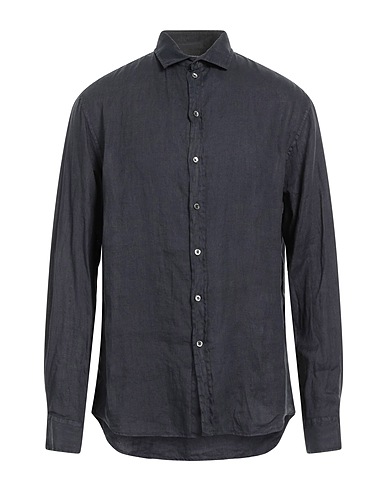 EMPORIO ARMANI Linen shirt Navy 100% Linen