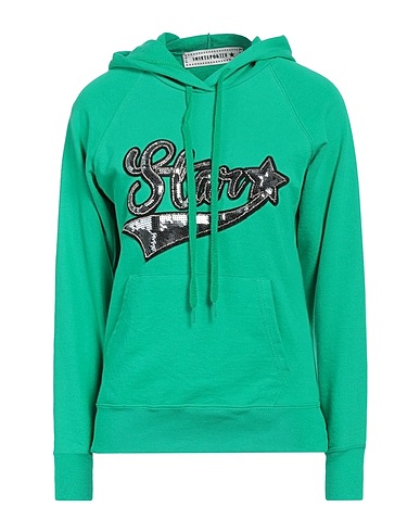SHIRTAPORTER Hooded sweatshirt Emerald green 80% Cotton, 20% Polyester