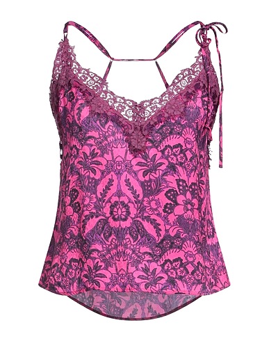 PINKO Cami Fuchsia 100% Viscose, Cotton, Polyester