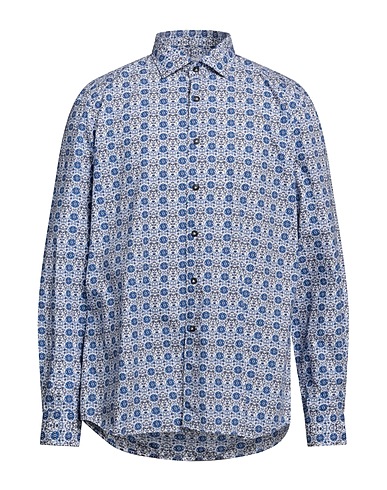 BRIO Patterned shirt Blue 97% Cotton, 3% Elastane