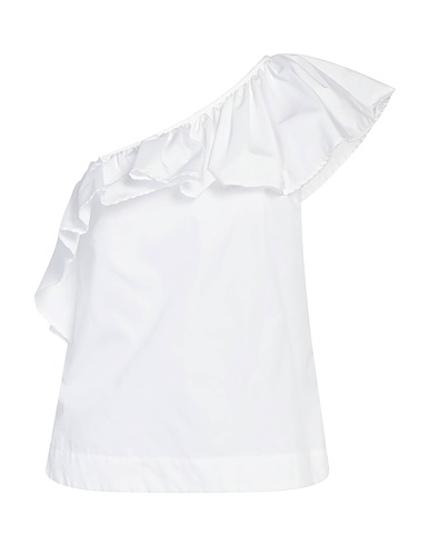 BARBA Napoli One-shoulder top White 100% Cotton