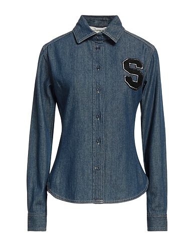 SHIRTAPORTER Denim shirt Blue 100% Cotton