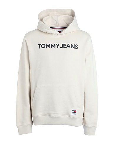 TOMMY JEANS Hoodie Elfenbein 100% Baumwolle