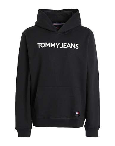 TOMMY JEANS Felpa Nero 100% Cotone
