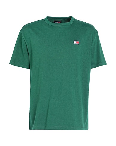 TOMMY JEANS T-shirt TJM REG BADGE TEE EX
 Verde scuro 100% Cotone