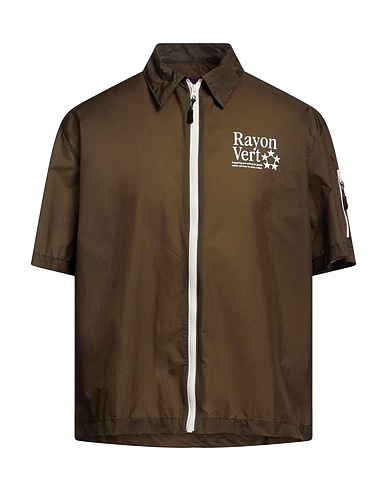 RAYON VERT Shirts Dark green 93% Polyamide, 7% Polyurethane