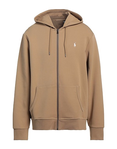 POLO RALPH LAUREN Hoodie  DOUBLE-KNIT FULL-ZIP HOODIE 
 Khaki 66% Baumwolle, 34% Recyceltes Polyester