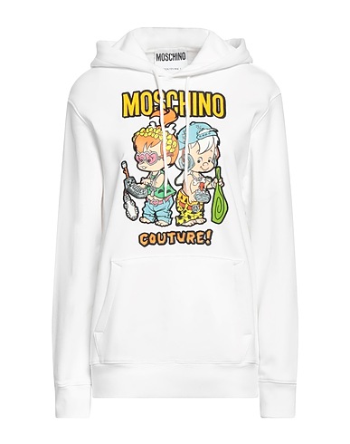 MOSCHINO Hooded sweatshirt White 100% Organic cotton