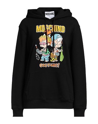 MOSCHINO Hooded track jacket 100% Organic cotton