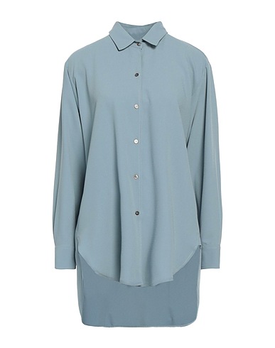 RUE DU BAC Solid colour shirts & blouses Pastel blue 100% Polyester