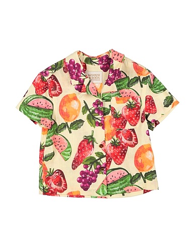 SCOTCH R'BELLE Patterned shirts & blouses Pastel yellow 80% EcoVero™ viscose, 20% Linen