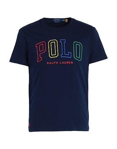 POLO RALPH LAUREN T-shirt Navy blue 100% Cotton