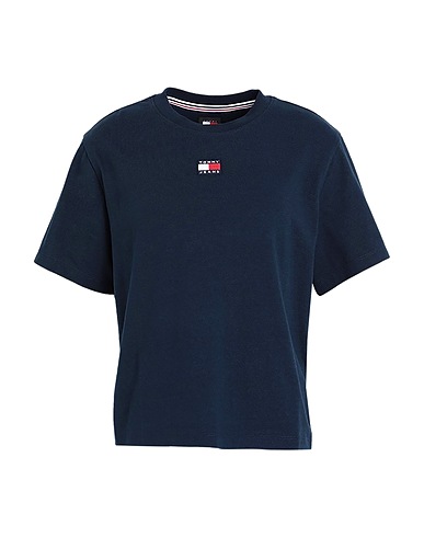 TOMMY JEANS Basic T-Shirt Midnight blue 50% Recycled cotton, 50% Recycled polyester