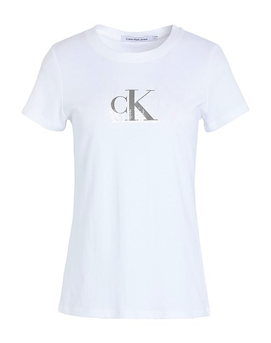 CALVIN KLEIN JEANS T-shirt White 100% Cotton
