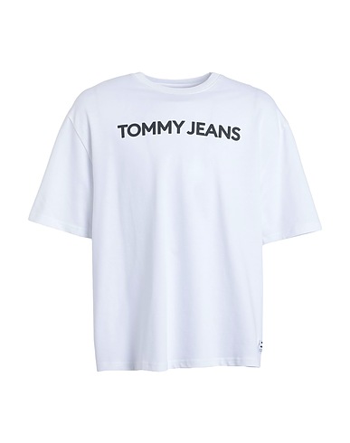 TOMMY JEANS T-shirt White 100% Cotton
