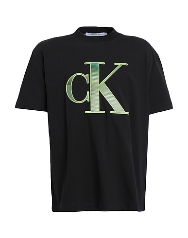 CALVIN KLEIN JEANS T-shirt Noir 100% Coton
