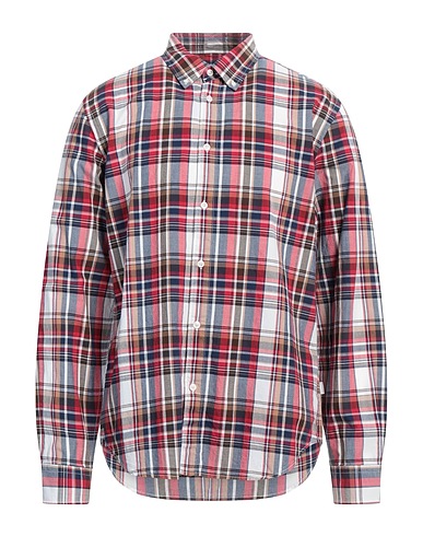 WOOLRICH Camicia a quadri Bordeaux 100% Cotone