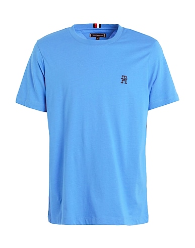 TOMMY HILFIGER T-shirt Azzurro 100% Cotone