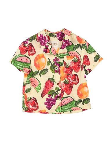 SCOTCH R'BELLE Patterned shirts & blouses Pastel yellow 80% EcoVero™ viscose, 20% Linen