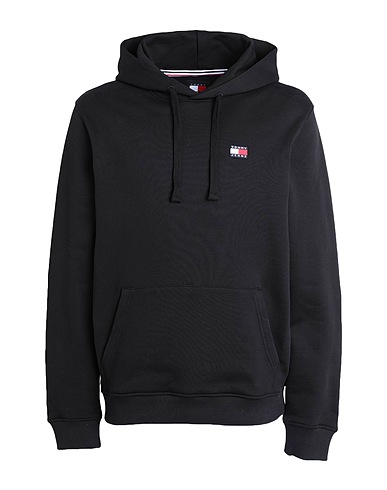 TOMMY JEANS Hooded track jacket  Black 100% Cotton