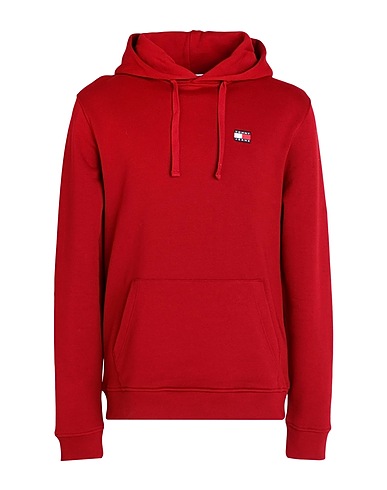 TOMMY JEANS Hooded track jacket  Red 100% Cotton