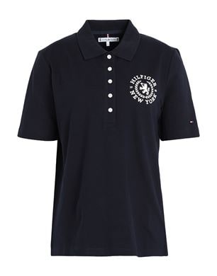 TOMMY HILFIGER ポロシャツ ミッドナイトブルー レディース