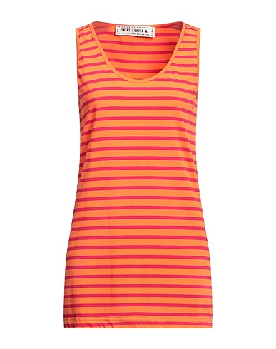 SHIRTAPORTER Canotta Arancione 100% Cotone