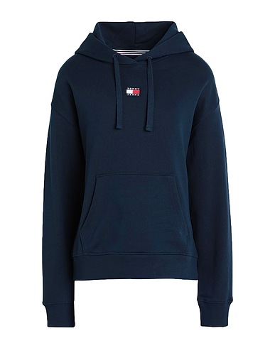 TOMMY JEANS Felpa Blu notte 100% Cotone