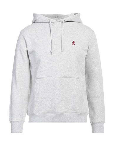 GRAMICCI Hooded track jacket  Light grey 100% Cotton, Polyurethane