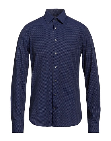 MICHAEL KORS MENS Hemd mit Muster Blau 100% Baumwolle
