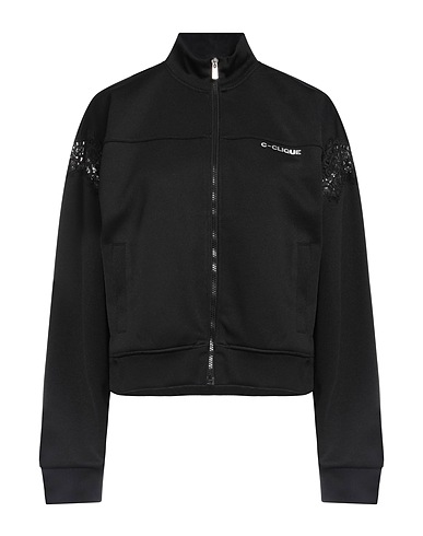 PINKO C-CLIQUE Sweatshirt Black 51% Polyester, 49% Cotton