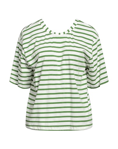 SHIRTAPORTER T-shirt Military green 95% Cotton, 5% Elastane