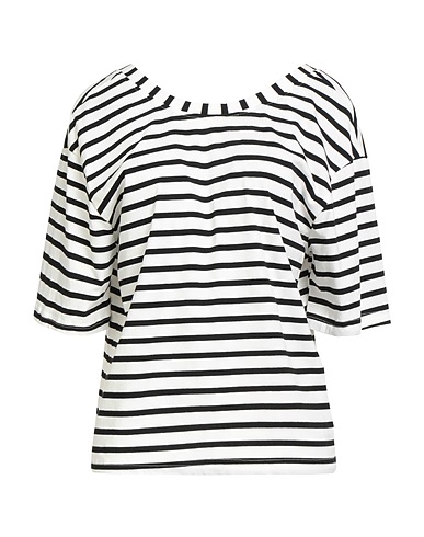 SHIRTAPORTER T-shirt Black 95% Cotton, 5% Elastane