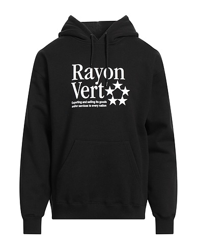 RAYON VERT Hooded sweatshirt Black 100% Cotton