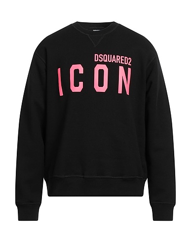DSQUARED2 Sweatshirt Black 100% Cotton, Elastane