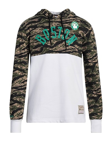 MITCHELL & NESS Hooded track jacket  Military green 80% Cotton, 20% Polyester