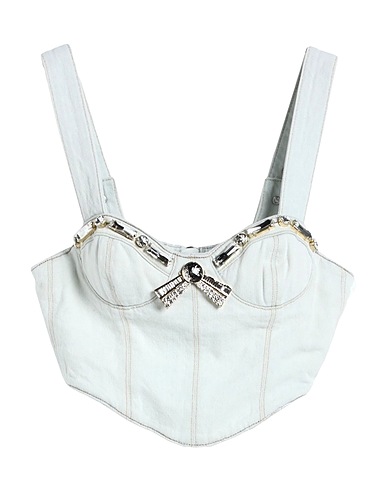 AREA Bustier Blue 86% Cotton, 14% Recycled cotton