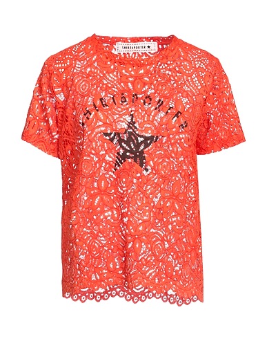 SHIRTAPORTER Top Orange 42% Cotton, 33% Viscose, 25% Polyamide